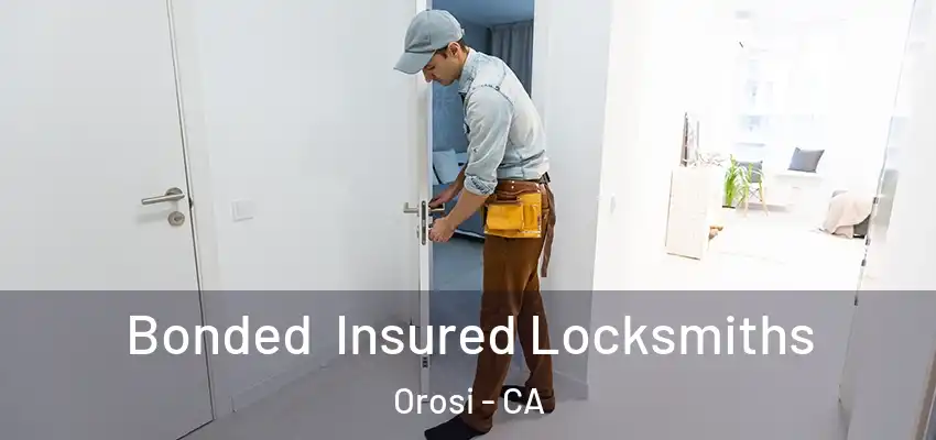 Bonded Insured Locksmiths Orosi - CA