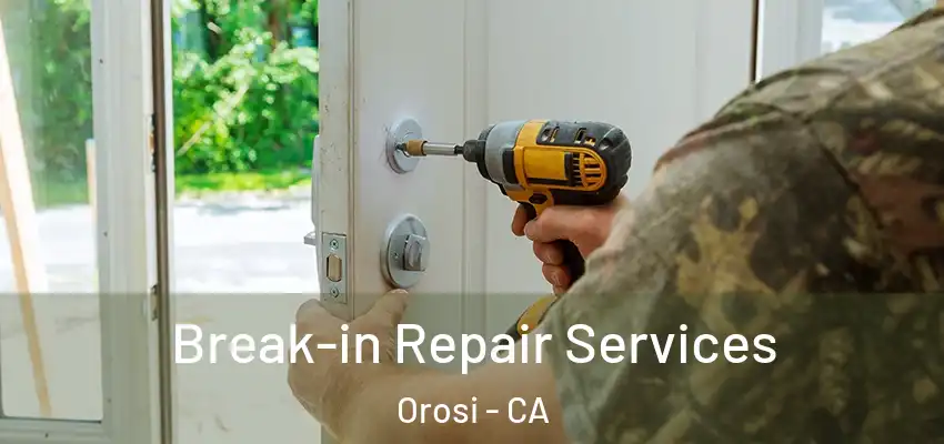  Break-in Repair Services Orosi - CA