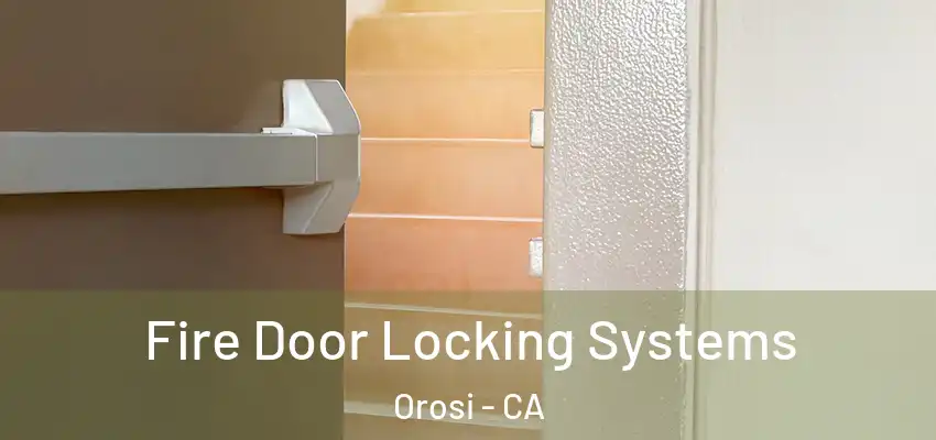 Fire Door Locking Systems Orosi - CA