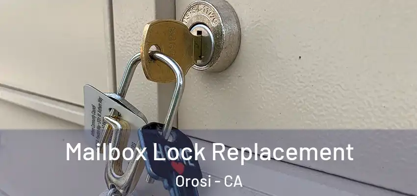 Mailbox Lock Replacement Orosi - CA